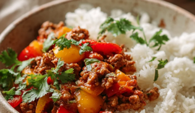 Tex-Mex Skillet Ground Turkey Bowl-Served