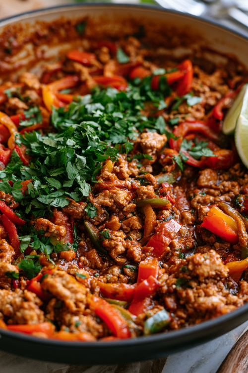 Tex-Mex Skillet Ground Turkey Bowl