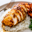 The Best Honey Mustard Chicken Recipe-over rice