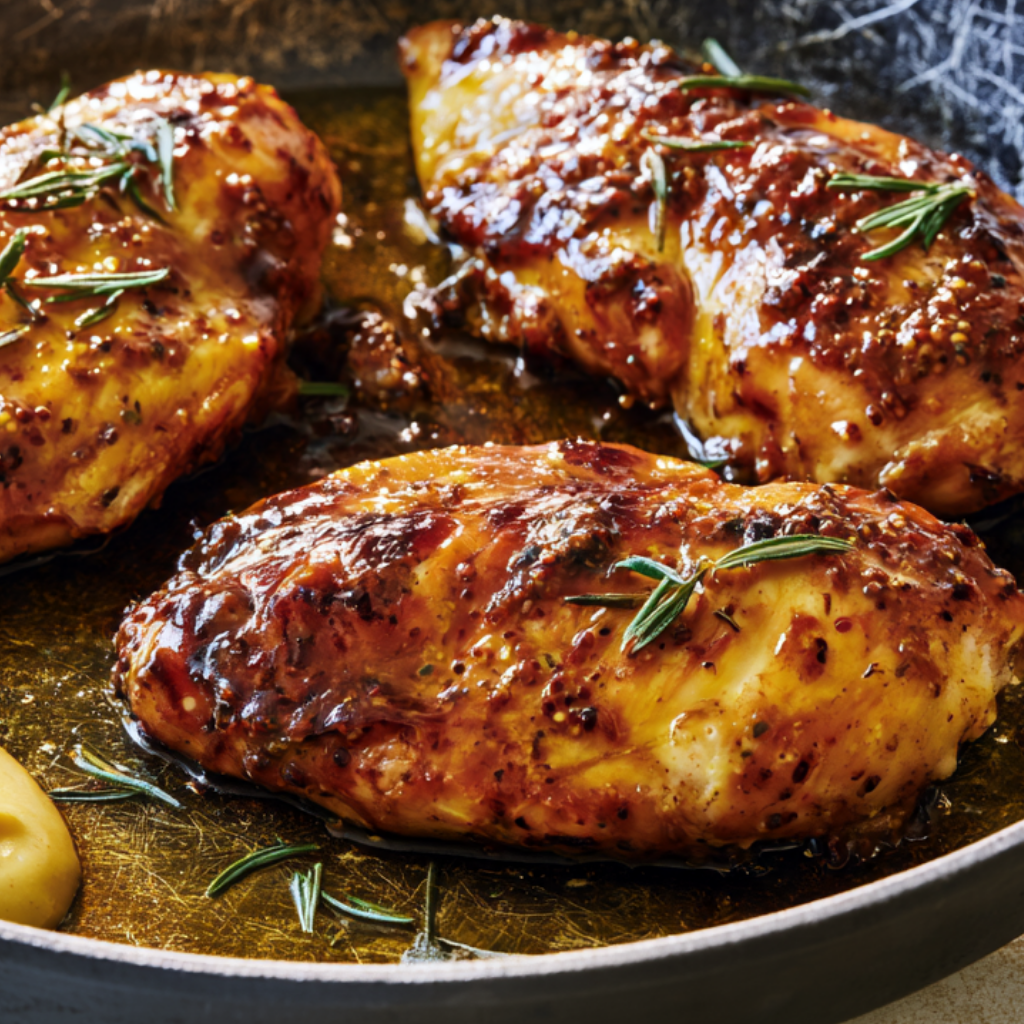 The Best Honey Mustard Chicken Recipe-skillet