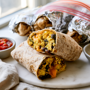 Tofu Scramble Breakfast Burritos