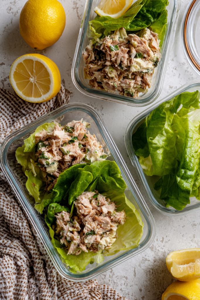 Tuna Lettuce Wraps-meal prep