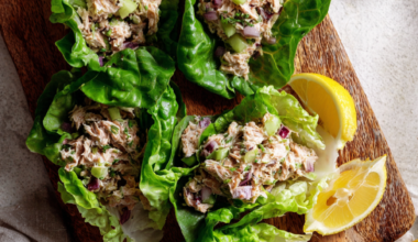 Tuna Lettuce Wraps-platter
