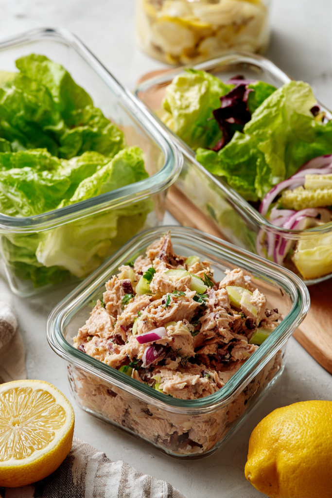 Tuna Lettuce Wraps-tuna salad