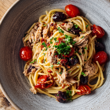 Tuna Pasta (Pasta al Tonno)-plated