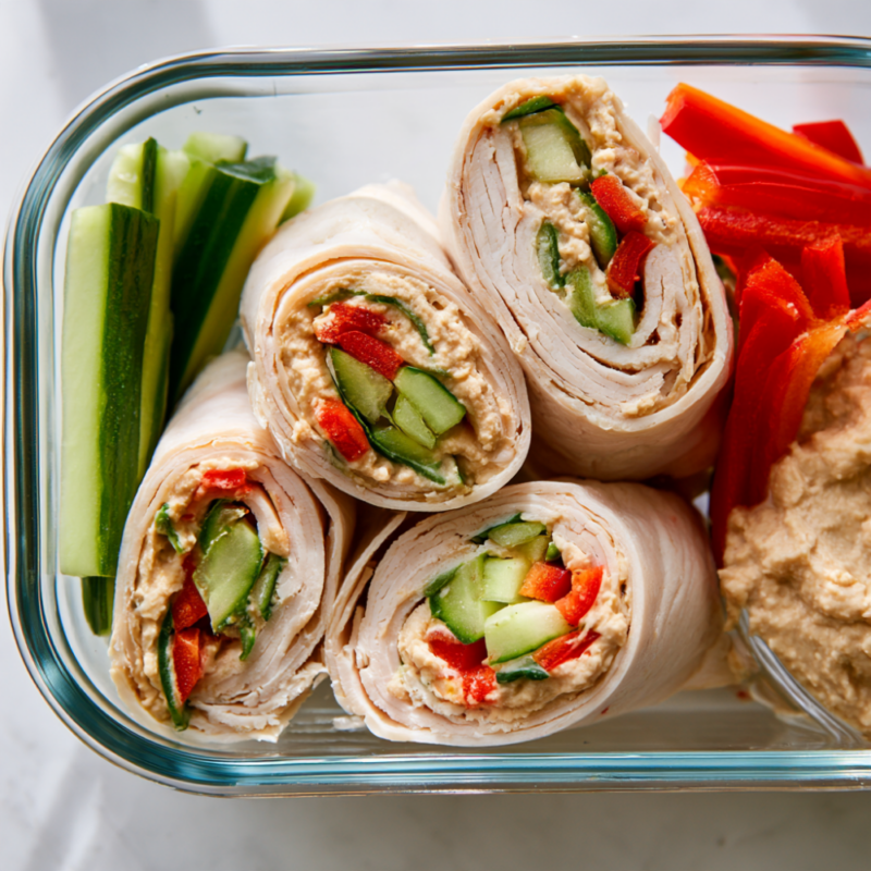 Turkey Pinwheels Meal Prep Box Recipe-meal prep