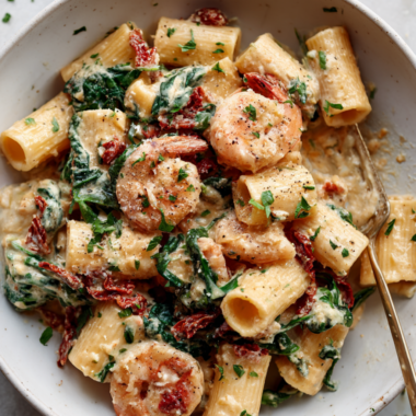 Tuscan Shrimp Pasta Recipe