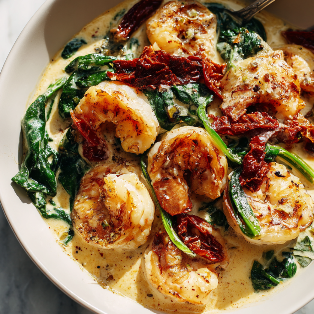 Tuscan Shrimp Pasta Recipe-set aside
