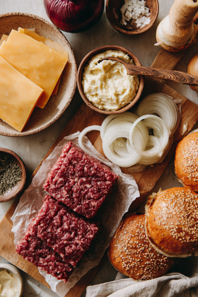 Ultimate Steakhouse Beef Burgers-ingredients