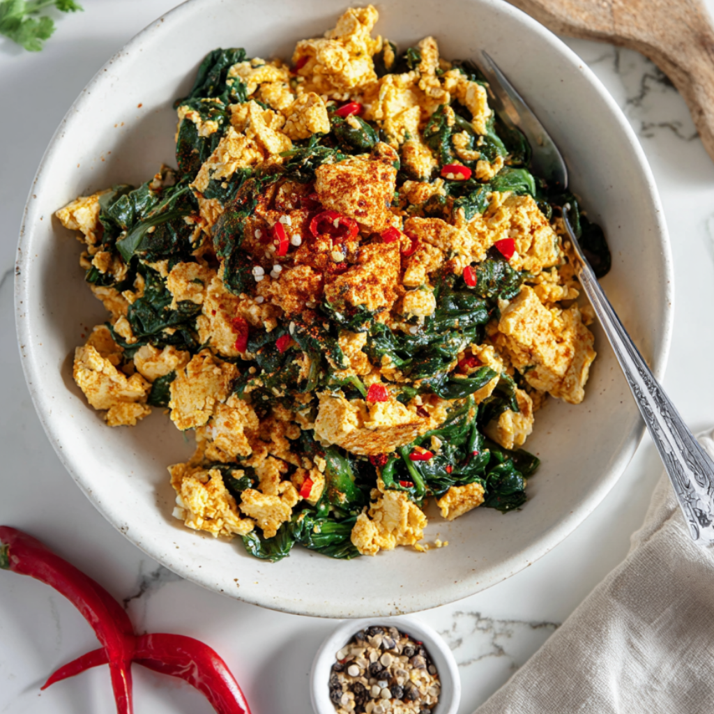 Vegan Tofu Scramble-peppers