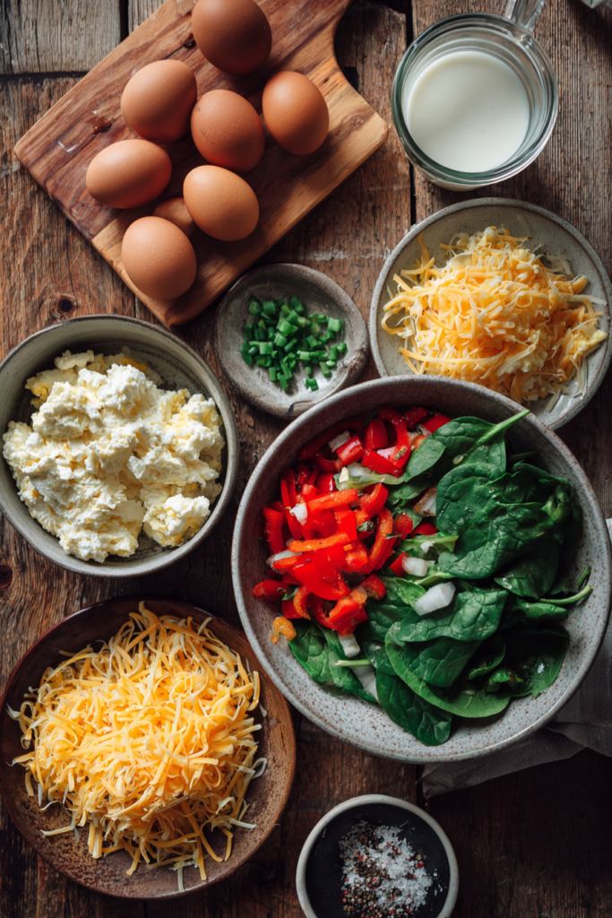 Veggie-Packed High-Protein Breakfast Scramble-ingredients