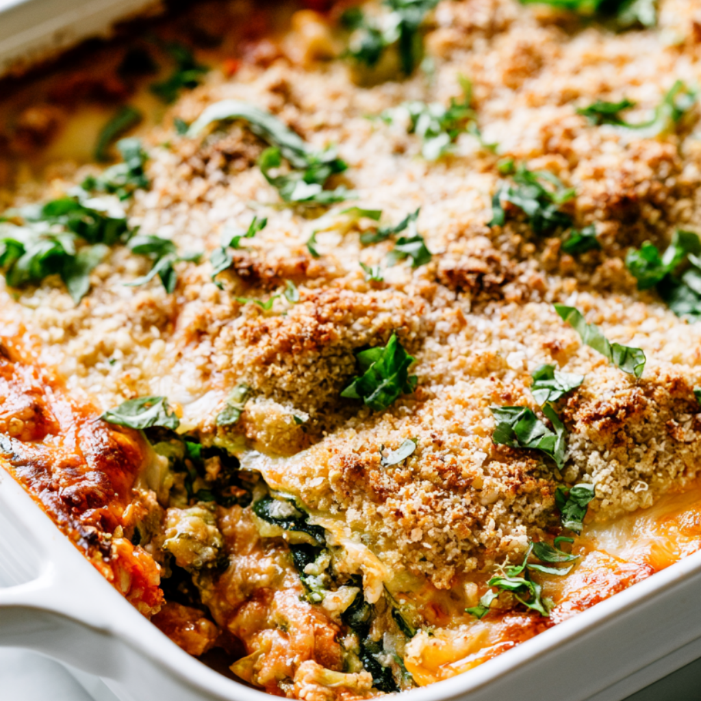 Zucchini Lasagna-Closeup