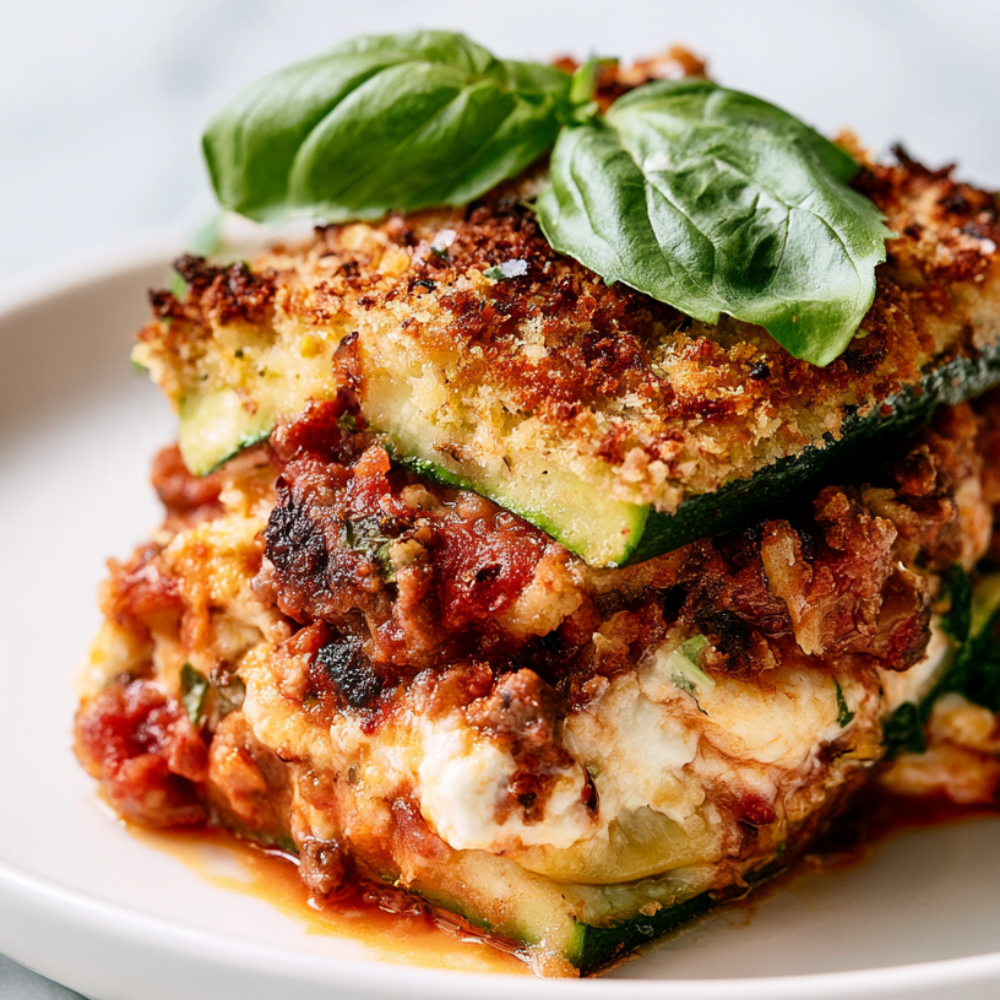 Zucchini Lasagna-plated