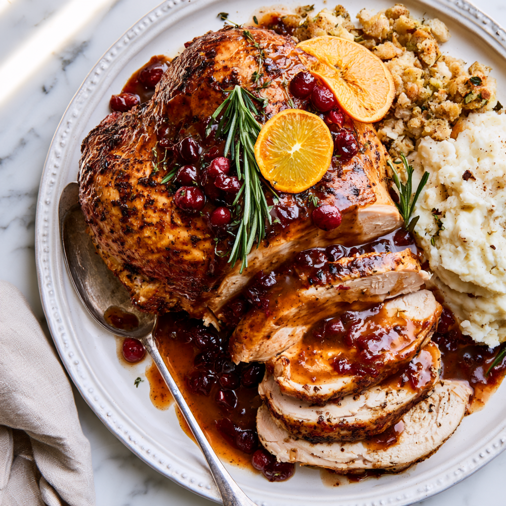 butterball turkey breast crockpot-plated