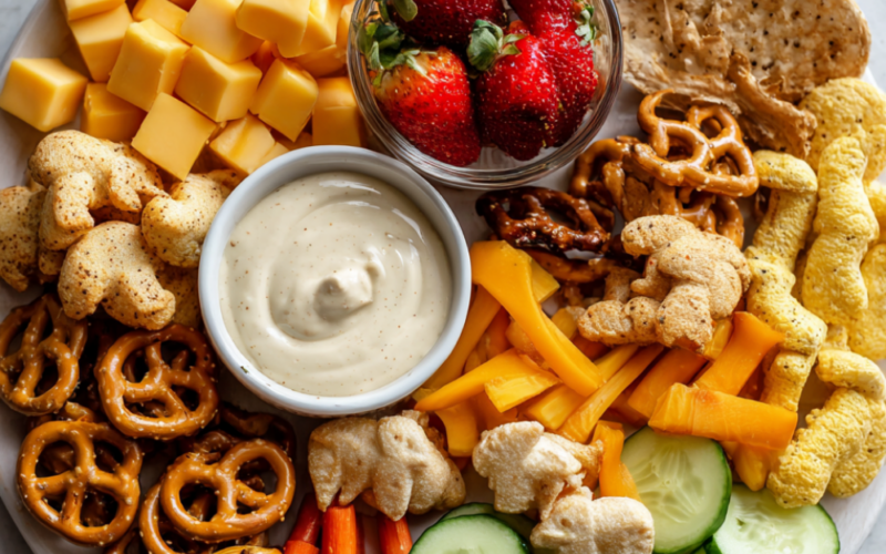 cheese platter board-kids party food