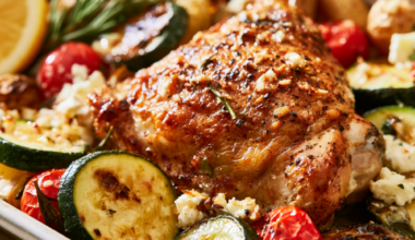 chicken sheet pan dinner-Mediterranean