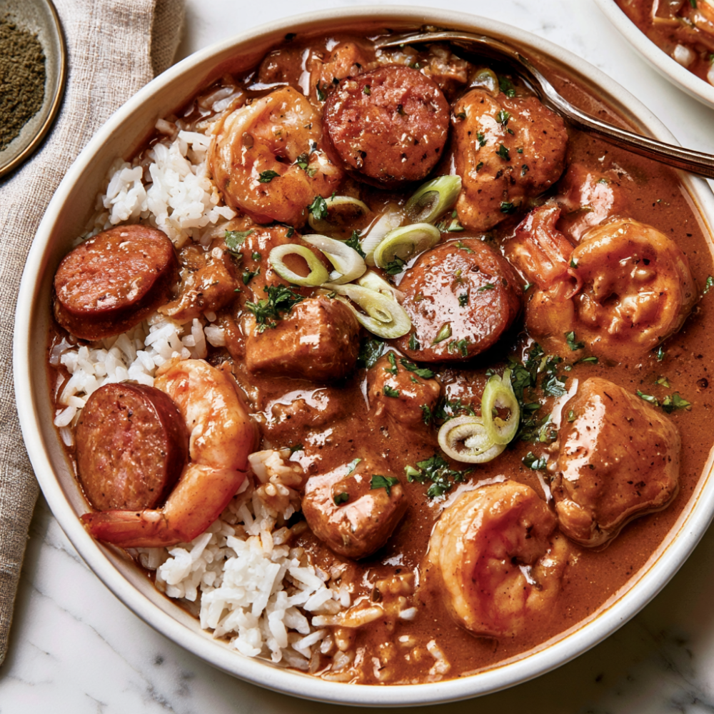 crockpot gumbo-With Rice