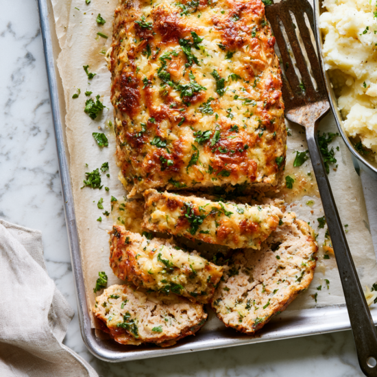garlic parmesan chicken meatloaf