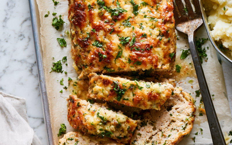 garlic parmesan chicken meatloaf