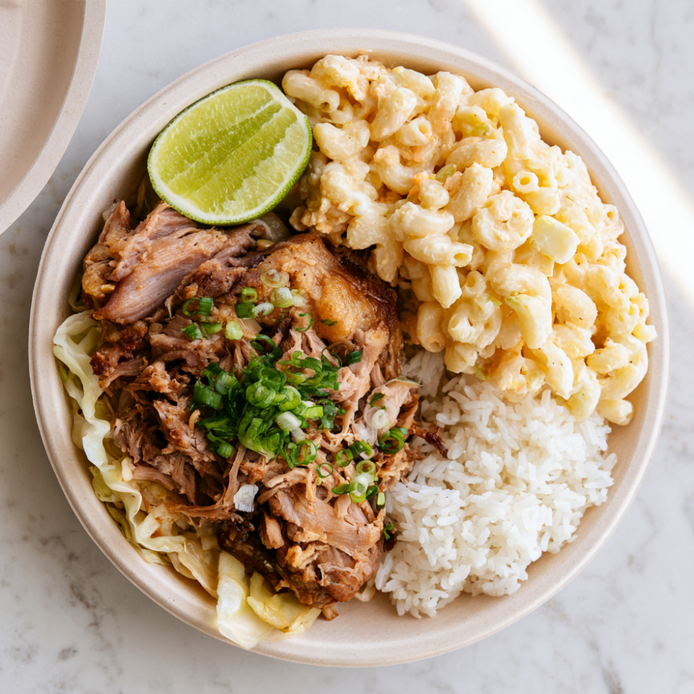 kalua pork crockpot-Lunch Plate