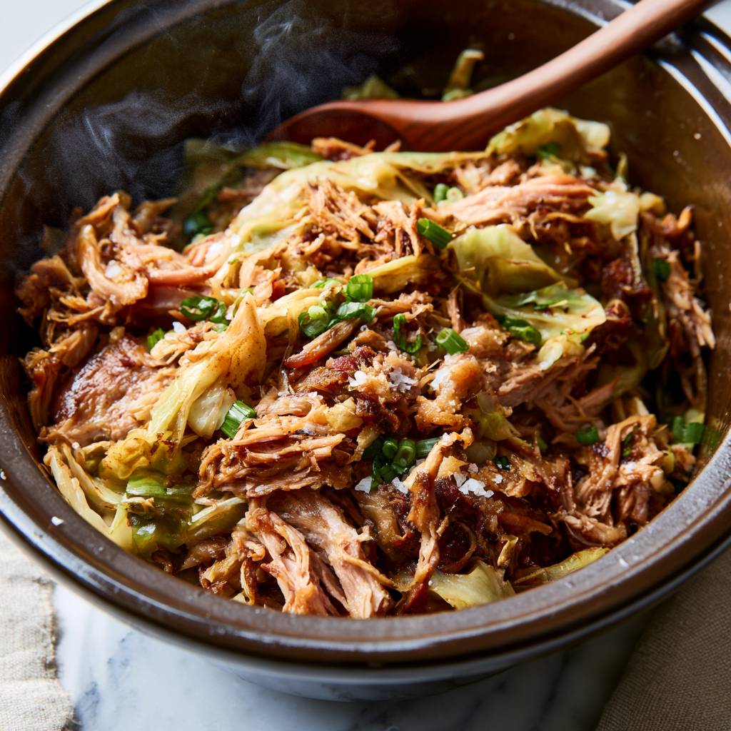 kalua pork crockpot with cabbage