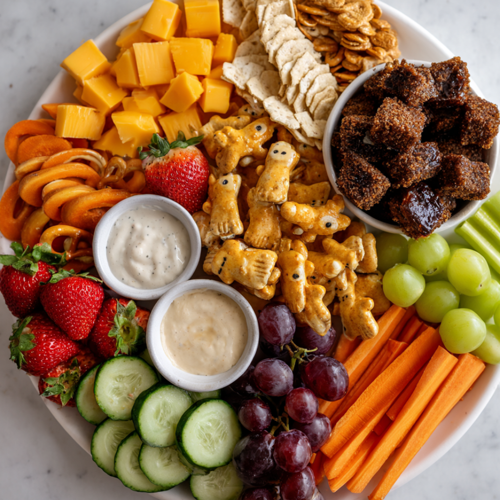 kids' cheese platter board