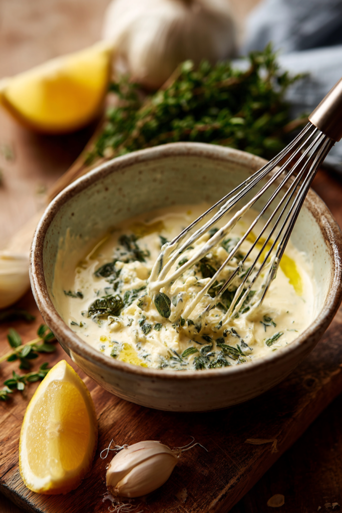 lemon herb feta dressing