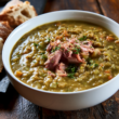 split pea soup crockpot-bowl