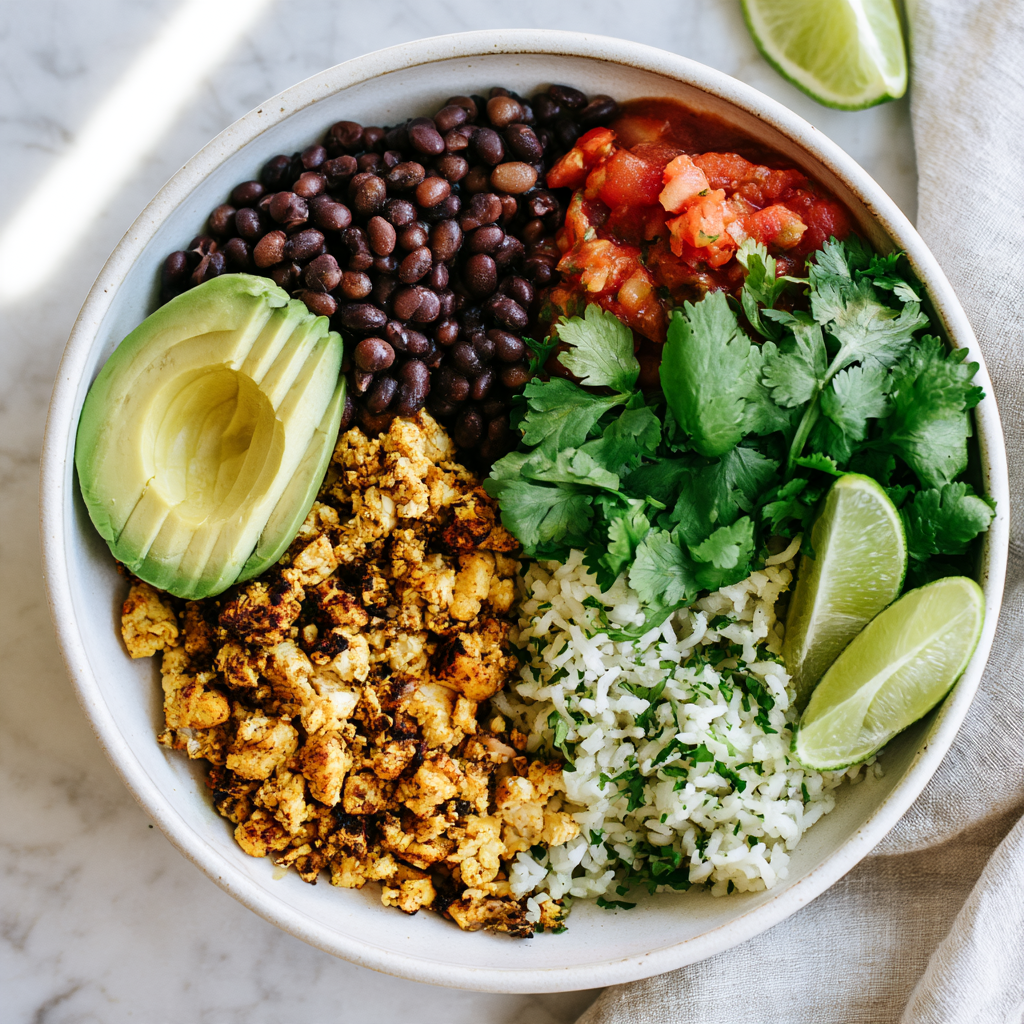 vegan breakfast burrito Bowl